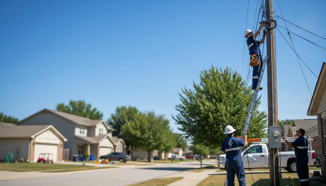 Residential electrician providing installation services in Charenton, LA